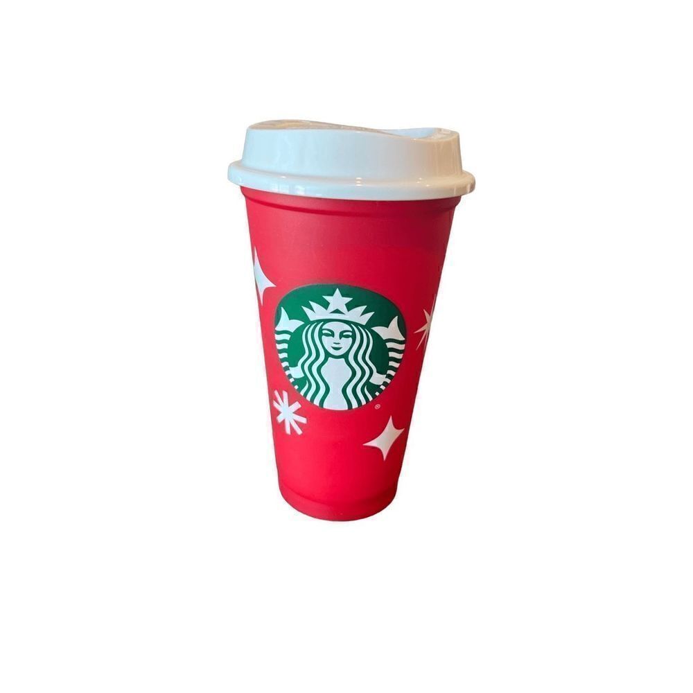 Starbucks Coffee Tumbler Mermaid Siren Lid White 12 Oz